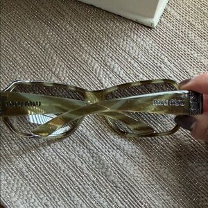 Miu Miu Olive Tortoise Shell Glasses